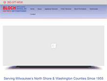 Tablet Screenshot of blochservices.com
